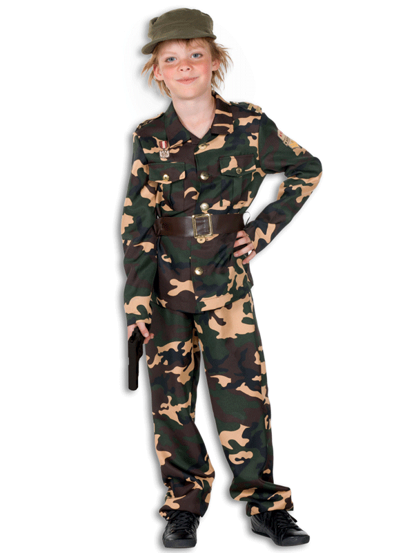 Woodland camouflage pak voor kids