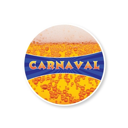 Carnaval thema onderzetters 25 stuks