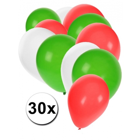 Ballonnen setje van 30 stuks RWG
