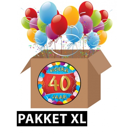 40 jaar feest versiering voordeelbox XL