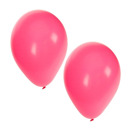 75x pink party balloons 27 cm