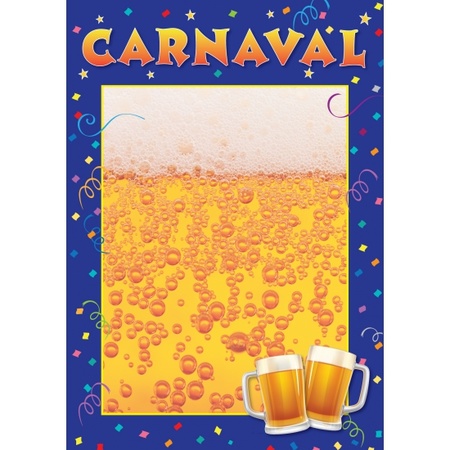 Zelf in te vullen Carnaval poster