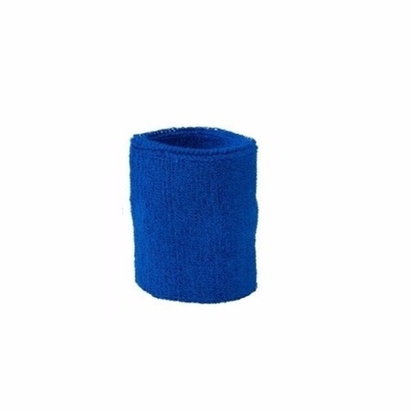 Voordelig zweetbandje in blauwe kleur