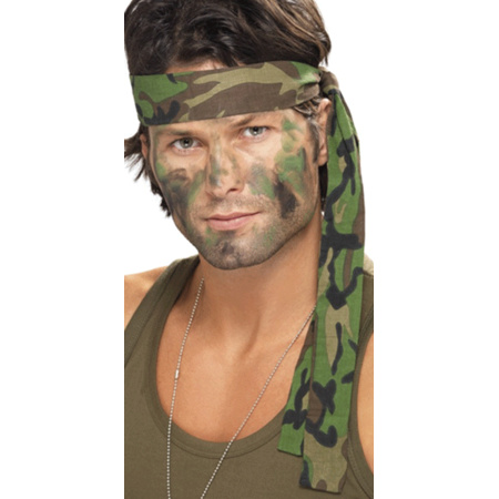 Camouflage hoofdband 150 cm