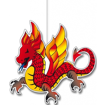 Chinese draken hang versiering 30 cm