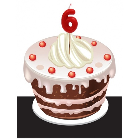 Betere Verjaardags taart kaarsjes 6 jaar | Fun en Feest Megastore Alkmaar JU-48
