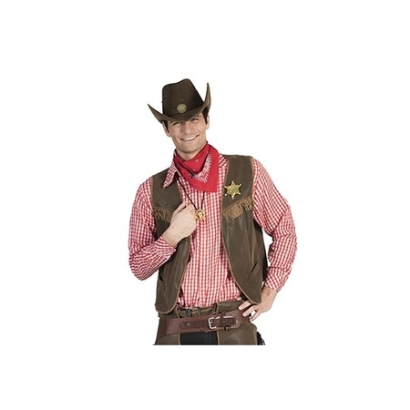 Cowboy outfit rode blouse voor heren