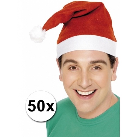 De goedkoopste kerstmutsen 50 stuks