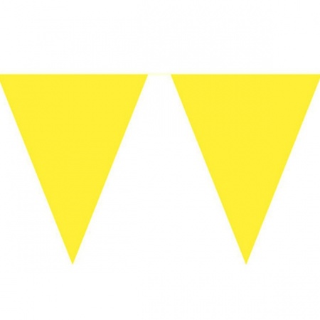 Gele vlaggenlijnen 10 meter