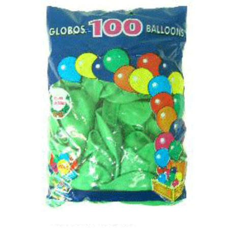 Green balloons 100 pieces