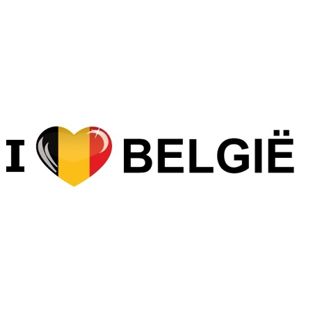 Bumper sticker I Love Belgie