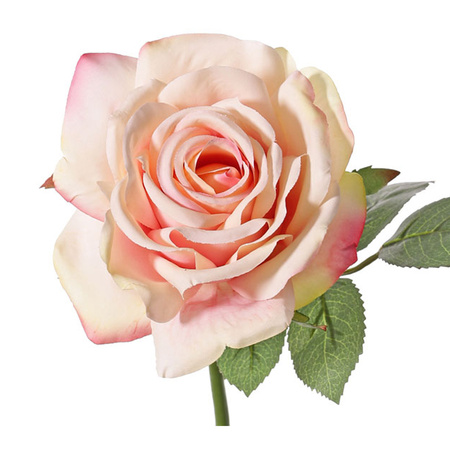 Artificial flower - pink rose - de luxe - 30 cm
