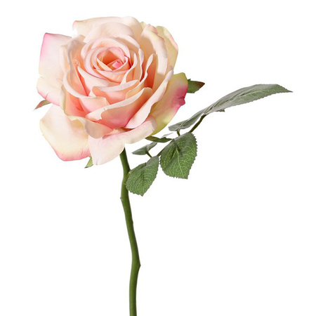 Artificial flower - pink rose - de luxe - 30 cm