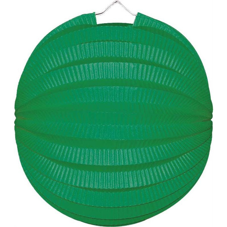 Lampion in groene kleur 22 cm