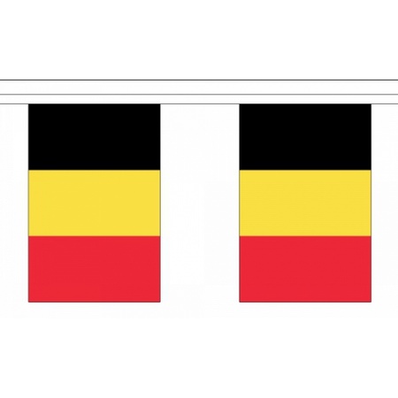 Rechthoekige vlaggenlijn Belgie
