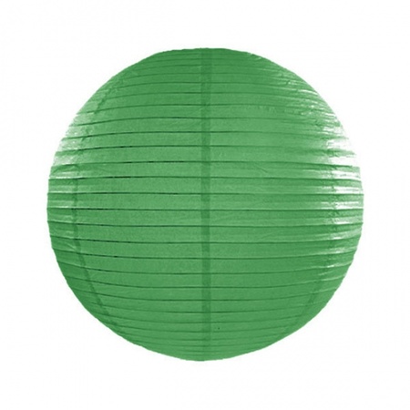 Donker groene bol lampion 25 cm