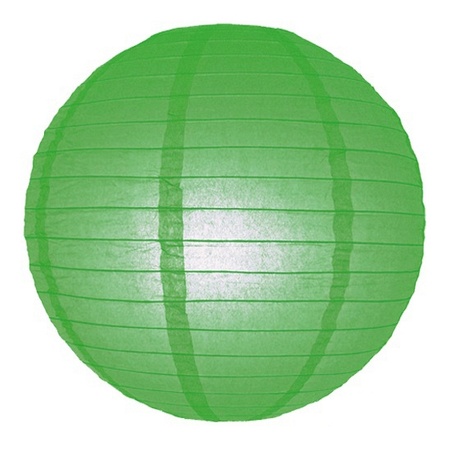 Groene bol lampion 25 cm