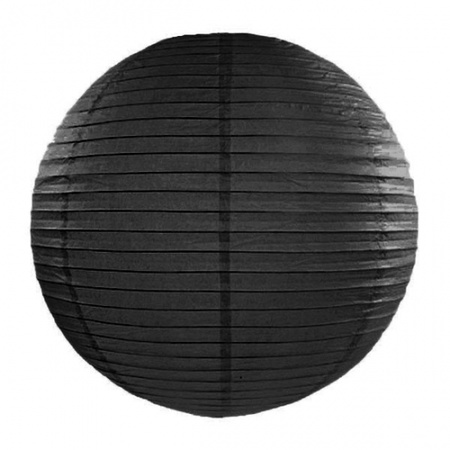 Zwarte bol lampionnen 35 cm