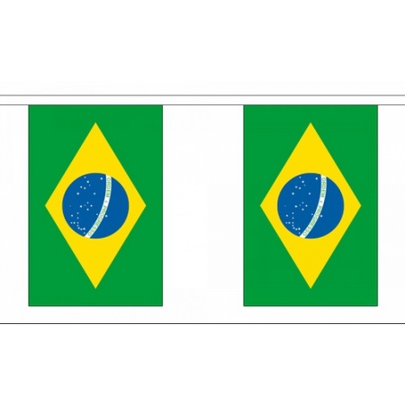 Rechthoekige vlaggenlijn Brazilie