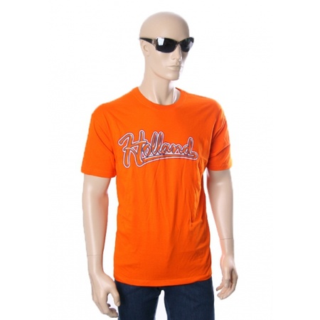 T-shirt oranje met Holland opdruk