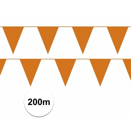 Vlaggenlijnen oranje 20x 10 meter