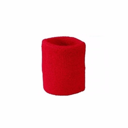 Voordelig zweetbandje in rode kleur