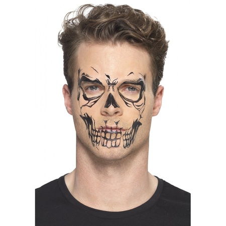 Halloween gezicht tatoeage