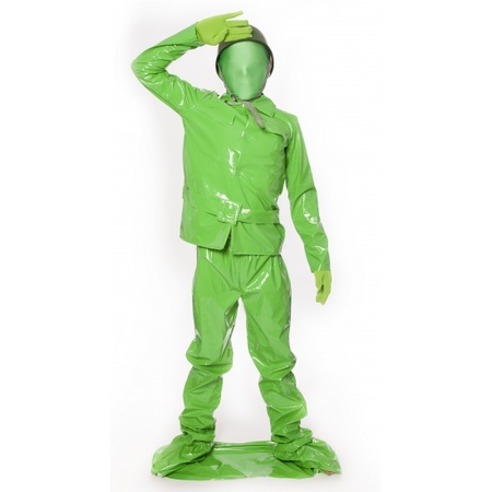 Groene soldaat kostuum kids