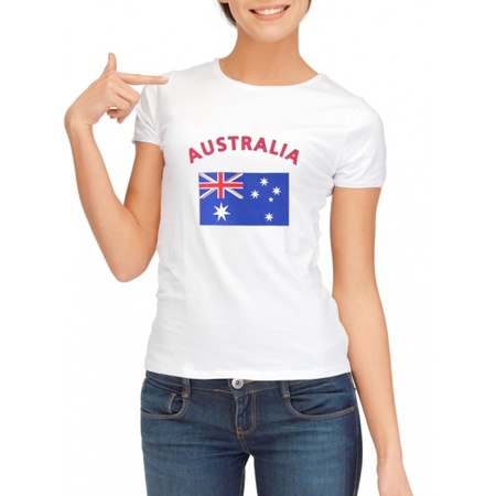 T-shirt met Australische vlag print voor dames