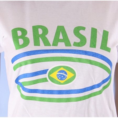 T-shirts met Brasil opdruk voor dames