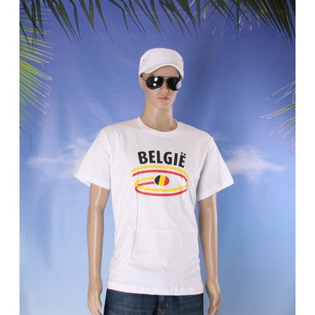 T-shirts met Belgie opdruk volwassenen