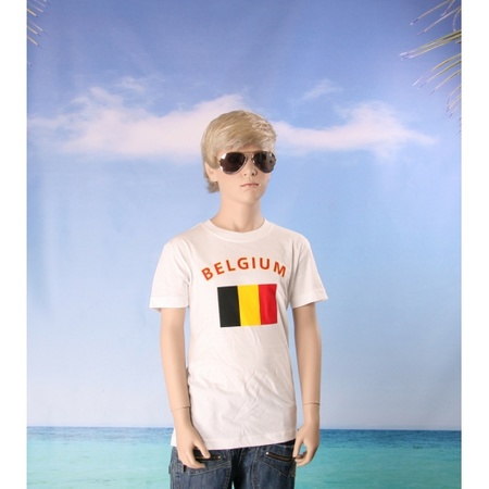 Kinder t-shirts van vlag Belgie