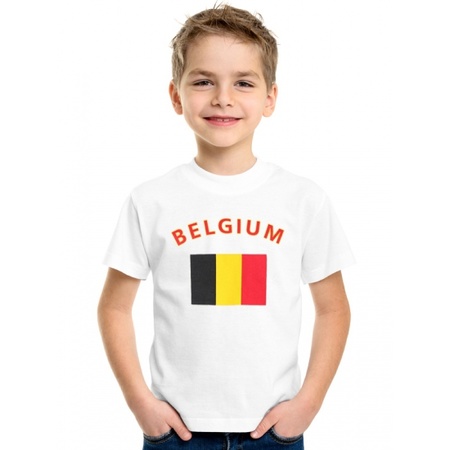 Kinder t-shirts van vlag Belgie