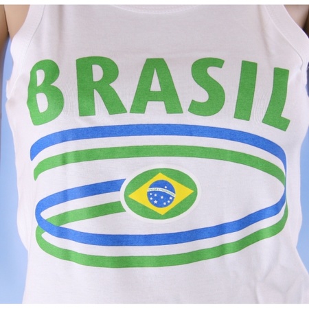 Top met Brasil opdruk voor dames