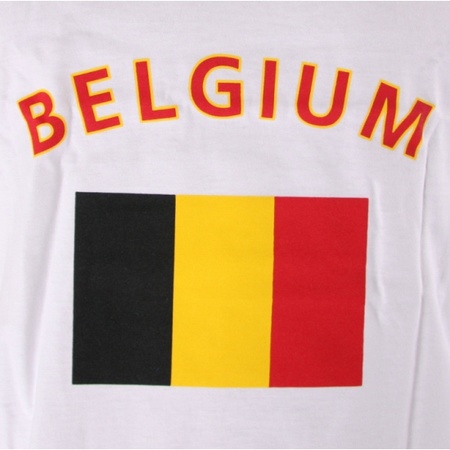 Tanktop met Belgische vlag print