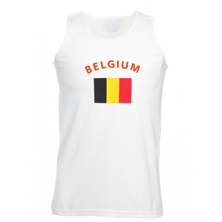 Tanktop met Belgische vlag print