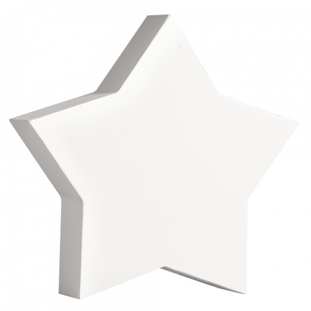 Witte houten MDF sterren van 11 cm