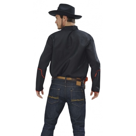Black cowboy shirt 